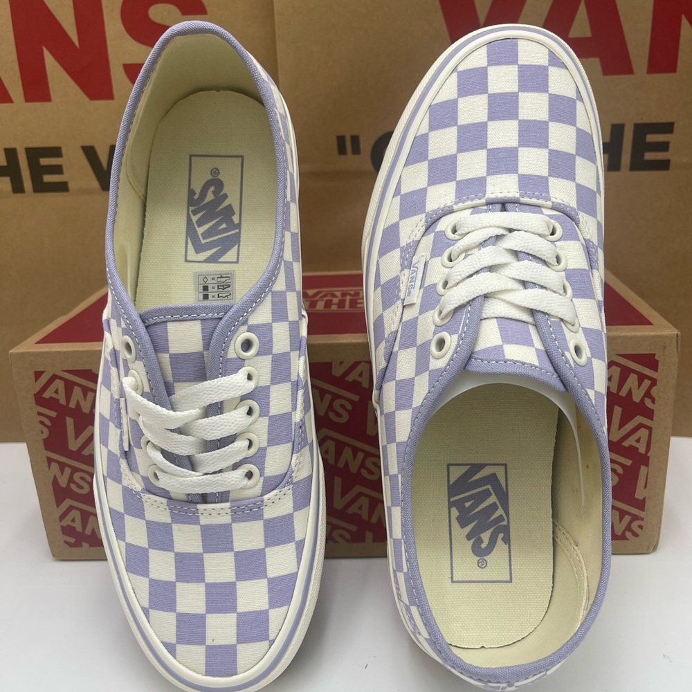 Vans WMNS Authentic
Checkerboard Lilac Sneakers 
VN000BW5LLC
 Lavender - Picture 10 of 16